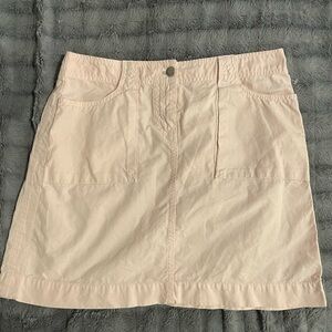 Women’s J Crew blush pink cotton cargo skirt size 6